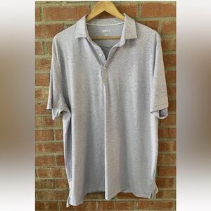 Johnnie-O Performance Golf Polo Purple Stripe Size XL Stretch PAVCO Logo